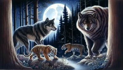 動物占い 夜の性格を解説？狼・子守熊・虎の傾向3選