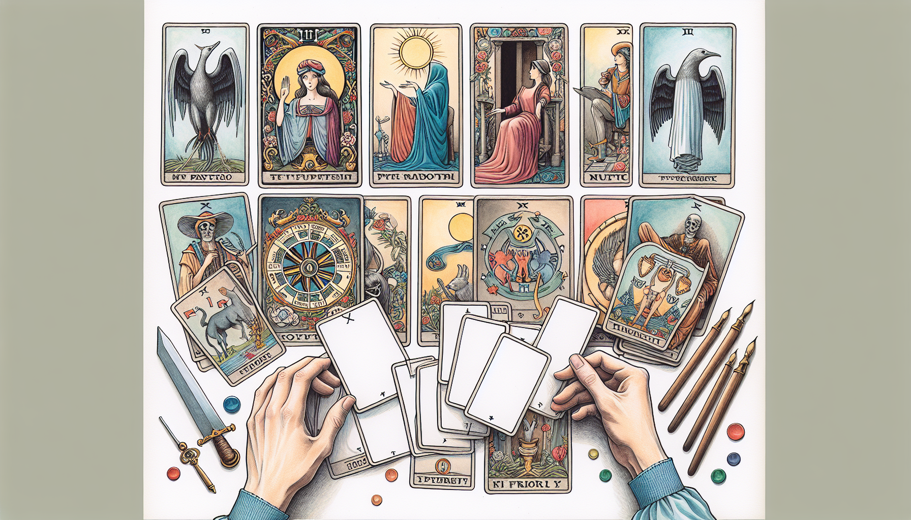 タロット占い 浮気しているか？代表カード7選と5枚引き手順