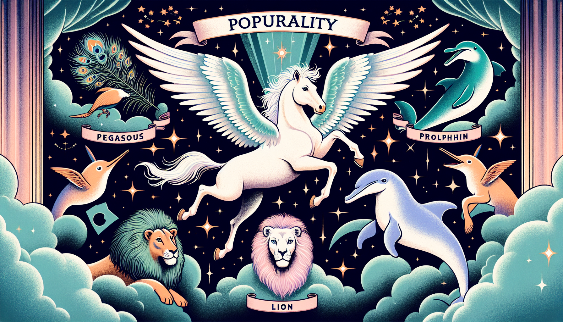 動物占いでモテる動物は「ペガサス」が最上位とされます