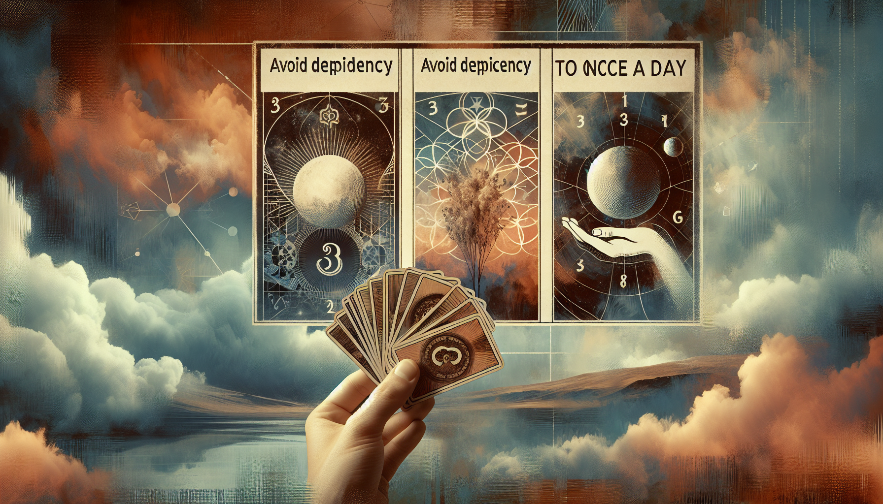 タロット占いは1日1回以内が目安とされています