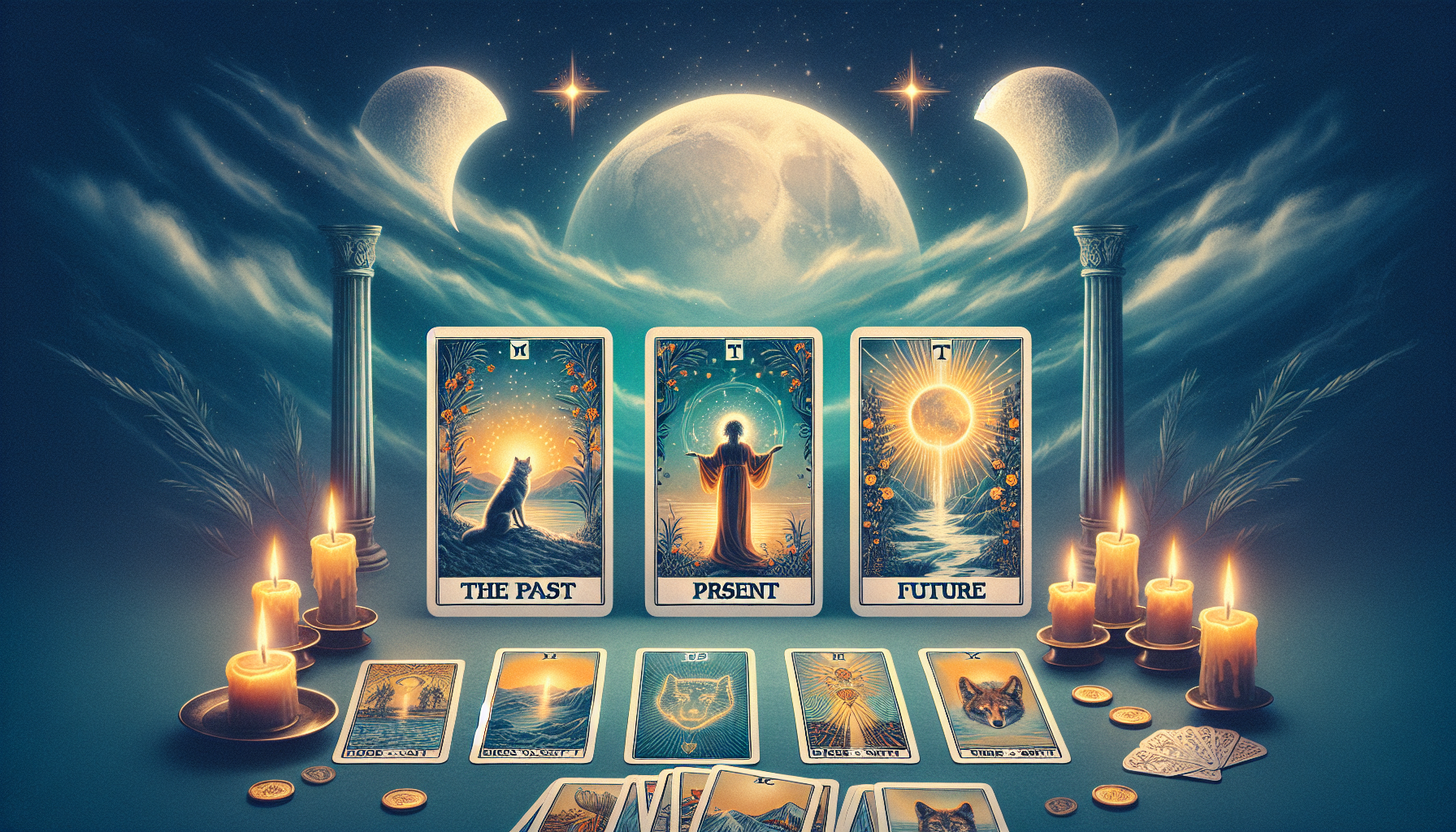 タロット占い「現在過去未来」は3枚で流れをつかむ方法です